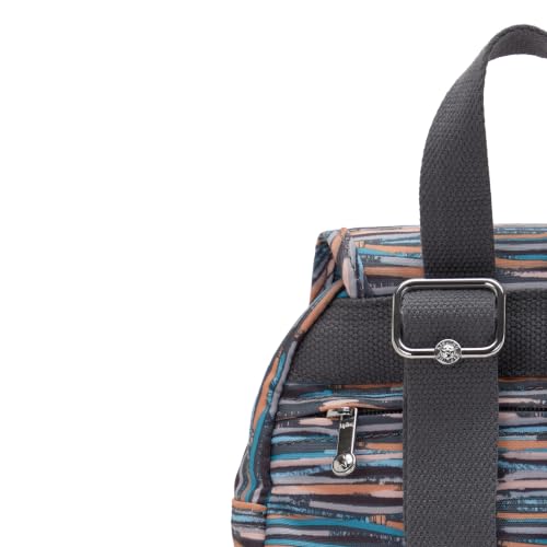 Image of Kipling City Pack Mini Backpack, Lightweight Compact Daypack with Multiple Pockets, Adjustable Straps & Everyday Travel Backpack - Mineral Stripes