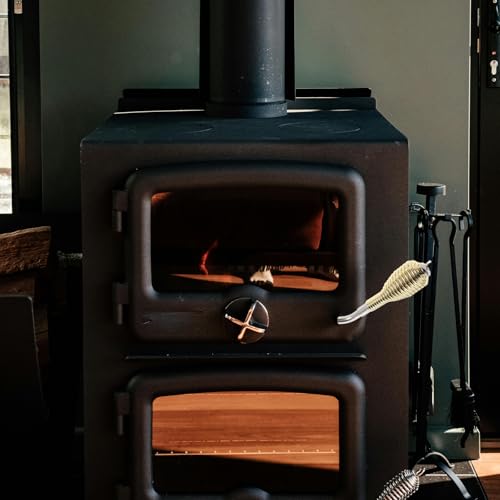Manija de resorte para puerta de chimenea de aleación compatible con estufas 7