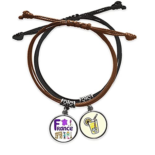 Bracelet la Tendance Historique National de Symbole, le cadeau idéal en cuir