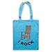 I Rock - Borsa a tracolla per sedia a dondolo, blu cielo, Taglia unica