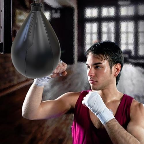 Sac de boxe suspendu compact pour s'entraîner chez soi sans encombrer l'espace