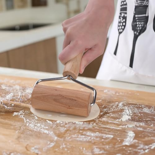 Dmikcav Rolling Pin, Wooden Rolling Pins For Baking, Pizza Dough Roller thumb #5