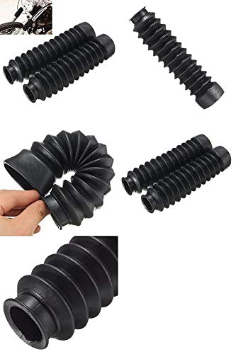 meenu arts 1 Pair Long Front Fork Shock Absorber Universal for All Bikes 20.5 cm (Black)