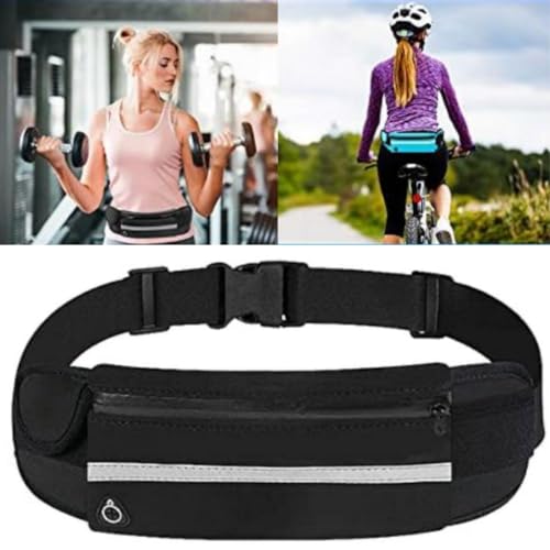 POCHETE ESPORTIVA FITNESS CORRIDA CAMINHADA ACADEMIA PORTA GARRAFA PARA CELULAR PRETA IMPERMEAVEL MO