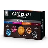 Café Royal Professional Pads, Variety Box, 40 Nespresso (R) Professional kompatible Pads für Office und Gastronomie, Rainforest Alliance zertifiziert, 100 Prozent Arabica Kaffee