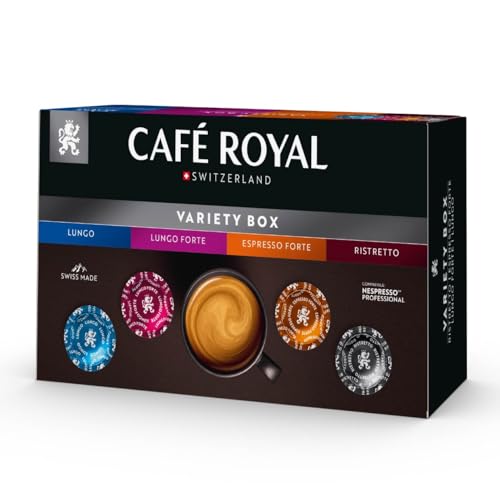 Café Royal Professional Variety Box 40 Pads Nespresso Professional Compatible 100% Arabica