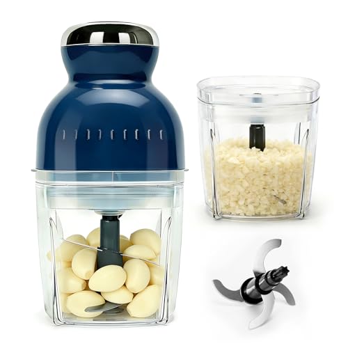 Brigii Electric Garlic Mincer & Onion Chopper, 3-Cup Mini Food Processor