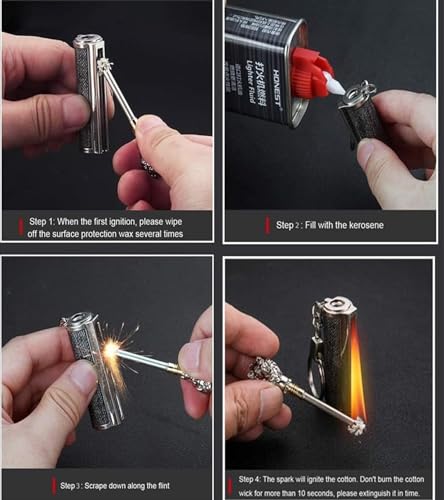 Encendedor resistente al viento recargable para camping miniatura 6