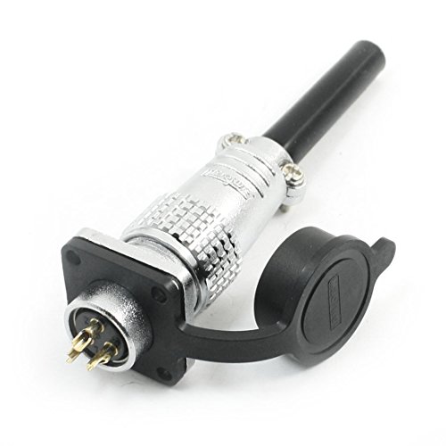 Conector de aviación metálico impermeable 220V 3A 3 pines miniatura 1