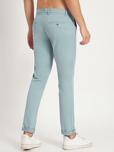 Image of KARGEENS Men Kargeens Men's Cotton Slim Fit Casual Chinos Trousers for Men Stylish