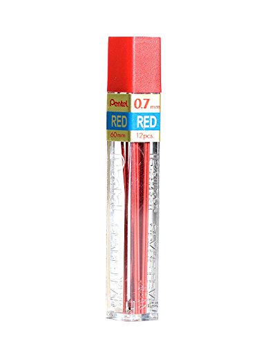 Mines Pentel 0,7 mm rouges parfaites pour corriger vos carnets