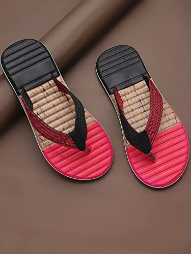 Image of Pampy Angel V-Tricolor-p Men's Flip Flops Slides Back Open Household Comfortable Slippers, ()