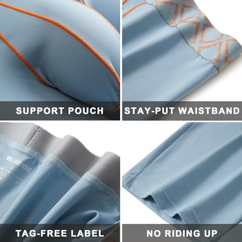 Men's Luxe Texture Stretch Boxer Brief Underwear,Big Functional Pouch with 8" Inseam,Breathable, Moisture-Wicking4