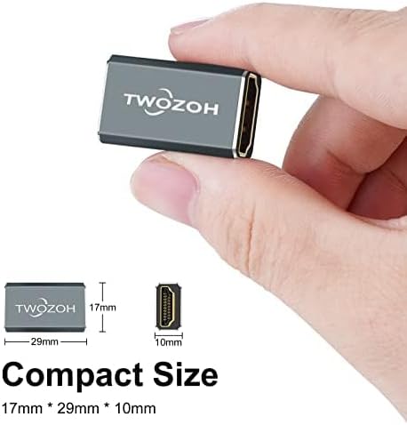Twozoh Adaptador HDMI Hembra a Hembra 8K 48 Gbps miniatura 5