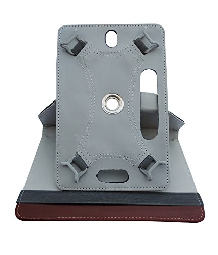 Image of Fastway Rotating Leather Flip Case Cover for Amazon Fire HD 8 Tablet (Brown)
