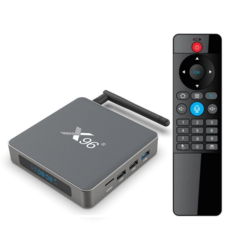 [Connetti e usa] L'Android TV Box 5Ghz è dotato di Bluetooth, porte USB e HDMI. Può essere facilmente aperto collegando l'alimentatore e il cavo HDMI. Il TV Box Android 11.0 è dotato di porta USB, che consente di collegare la tastiera e altri dispositivi di controllo per il controllo remoto. Se il box continua a riavviarsi durante l'uso, è possibile sostituire l'alimentatore per effettuare dei test o contattarci tempestivamente.