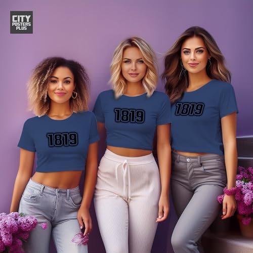 Crop top bleu marine vêtement d été haut court mode féminine - 5