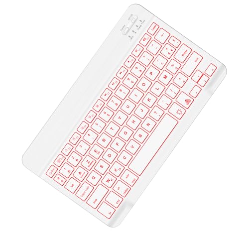 IVEOPPE Clavier Bluetooth sans Fil Rétroéclairé, Clavier Bluetooth sans Fil Ultra-Fin pour iPad, iPad Pro, Tablette Compatible avec...