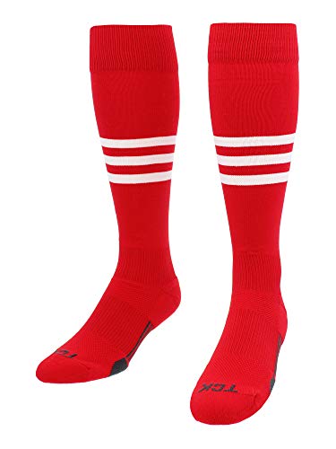 Image of Baseball & Softball Socks | USA Made Dugout Series Striped | Over the Calf | Sizing for Youth Boys, Girls, Men, & Women's
