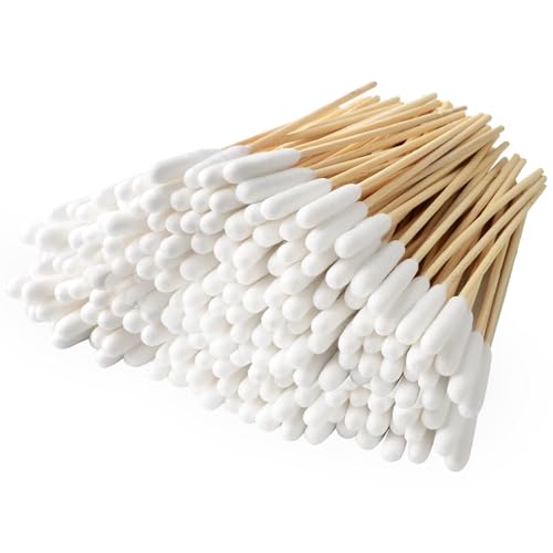 DASHUAIGE 120 STK Ohrreinigung für Hunde Holz Haustiere Ohrreiniger Ohrreinigungsstäbchen Haustier Lang Wattestäbchen Hunde Wattestäbchen für Haustiere, Katze, Hund, 15 cm