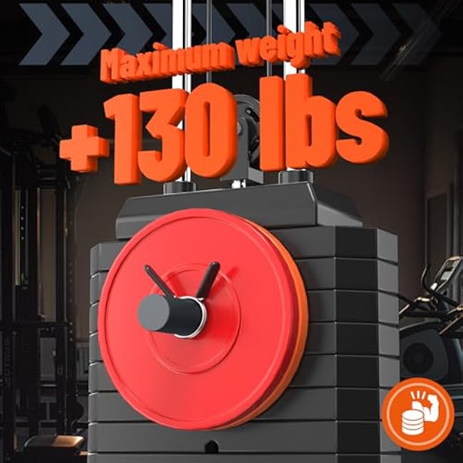 Gym Pin 10mm for 11-12mm Diameter Fitness Machines, Weight Stack Pin with Spring Clip Collar, Durable Strength Training Accessory for Home and Commercial Gyms