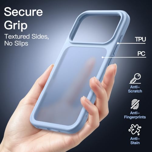 Image of JETech Matte Cover Case for iPhone New Pro, Light Blue