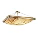 Justice Design Group FAL-9781-25-NCKL LumenAria Collection Square Semi-Flush Bowl with Ring, 18"