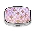 Produktbild Tragbare Pille Box Glam Girly Rose Gold Glitter Meerjungfrau Waage Pille Organizer Fall Pille Behälter für Geldbörse oder Tasche Custom Fashion T.