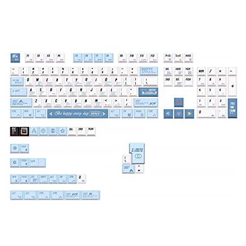 BaoFufc Teclas de teclado mecánico de programador, 136 unidades, tinte de perfil, sub para cubierta de llave para teclas de programador MX DZ60
