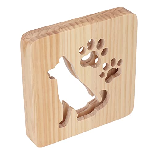 Lámpara de noche infantil diseño perro hueco luz cálida USB miniatura 7