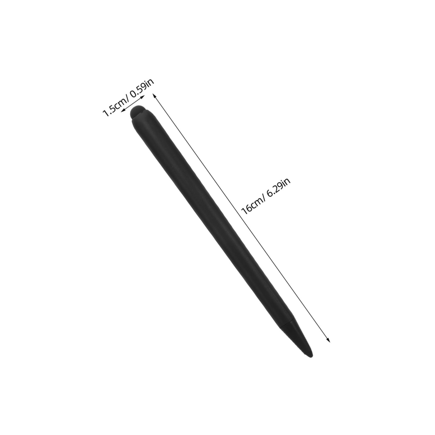 Stylet pour Tableau Tactile 2pcs ABS Noir Double Embout pour Enseignement