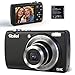 Rollei Powerflex Compact Digitalkamera 64MP 5K Fotoapparat mit Dual Lens 5X Optischer Zoom AutoFocus Fotokamera mit 2,8“ Touch-Display Tragbar Kompaktkamera Schwarz, Digital-Kamera-Fotoapparat-...