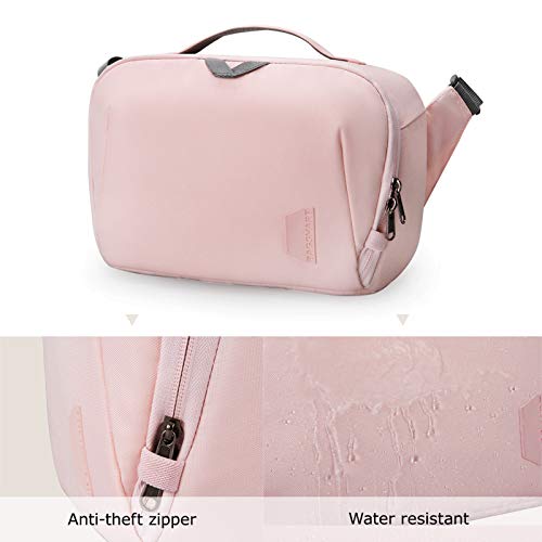 Bagsmart Camera Bag, Dslr Camera Bag, Waterproof Crossbody Camera Case With Padded Shoulder Strap, Anti-Theft Camera Shoulder Bag, Pink #TOP4