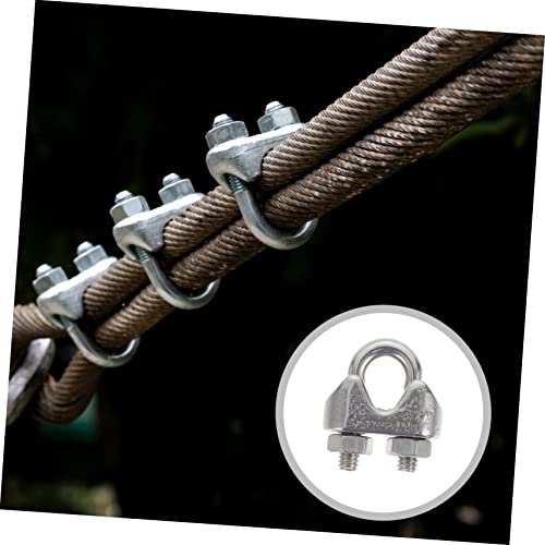 GLEAVI 24 Unidades braçadeira de cabo clipe de corda de arame clipes de corda de arame clipes de cab