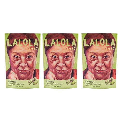 LALOLA 1947 - Pistachos tostados con sal 3x200 g, pistachos de España, snack saludable, fuente de proteínas vegetales, fruto seco natural, snack energético gourmet