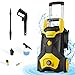 Produktbild ENVENTOR Hochdruckreiniger, Max.Druck: 135 Bar, Max 540 L/h, 1800W Hochdruckreiniger mit 450ml Seifenflasche, 5m Hochdruckschlauch & 5m Kabel, für Autos/Zäune/Garten/Patios/Pool