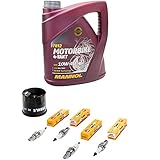 Filter sind in guter Qualität gefertigt. Hersteller Ölfilter: Mahle. Hersteller-Nummer: OC575. Farbe des Ölfilters: schwarz. Zündkerzen 4 X NGK CR8EH-9:. NGK ist der weltweit führende Hersteller von Zündkerzen.