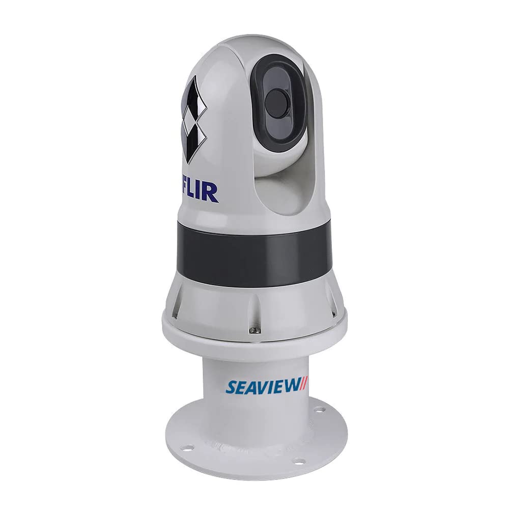 Vertical Camera &amp; Searchlight Mount | 8" Base | Concealed Cable Routing