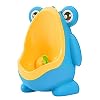 MagiDeal Kikker Kleine Jongens Plassen Toilet Kinderen Potje Urinoir Draagbare Super Zuignap – Blauw