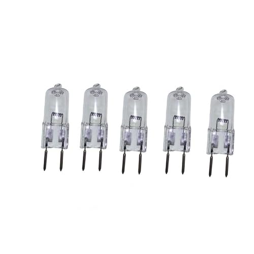 UGEFKMQ Lampadine G5.3 Alogene Alogeno 20W 12V G5.3 Lampada Delle Capsule GU5.3 Base a doppio ago Bianco Caldo Dimmerabile,75 W,10 Pezzi