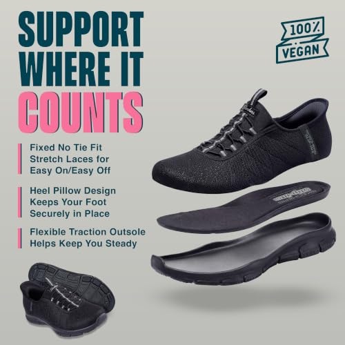 Image of Skechers Women's Brilliance - Night Shift Hands Free Slip-ins