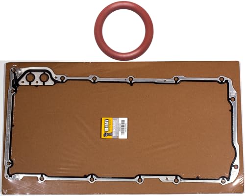 12612350 for Chevy Silverado 5.3 Oil Pan Gasket&B32790 Oil Pump Pickup Tube Gasket 4.8 6.0 6.2L Chevy Suburban Express Trailblazer GMC Sierra Yukon Cadillac Escalade Tahoe LS Oil Pan Gasket OS30693R
