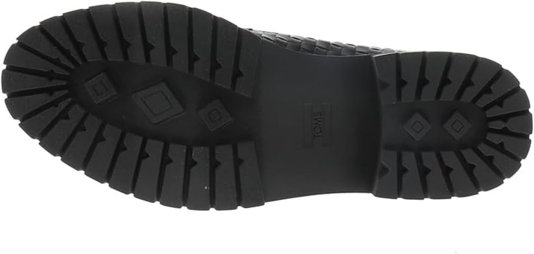 TOMS Womens Cara Tassel Lug Sole Loafers Casual - Black - Image 5