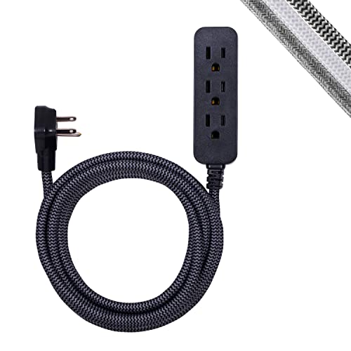 GE 3-Outlet Power Strip15 Ft Braided Long Cord by GE - Used condition - US$9.89