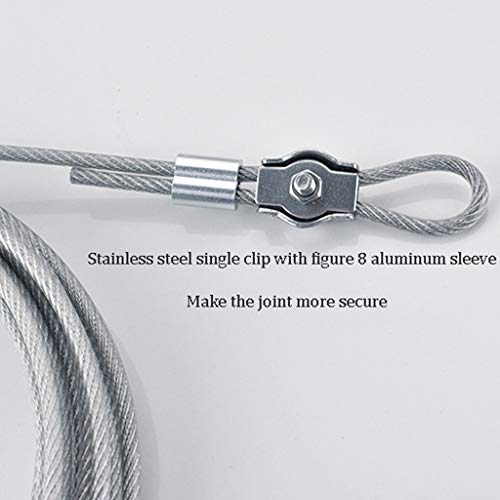 Corde à linge en acier inoxydable de 10m rétractable pour séchage extérieur