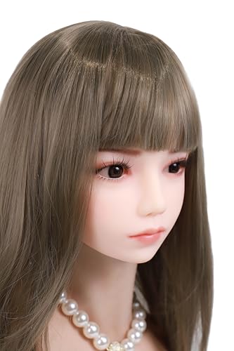 フィギュア ヘッド単体 高級TPE ヘッド 頭のみ ウィッグタイプ 2種類の接続方式 ウィッグタイプ #203-ロングヘア（スタンドを含まない）