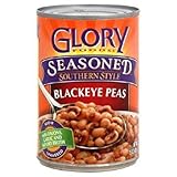 Glory Foods, Seasoned, Blackeye Peas, 15oz Can (Pack of 6)