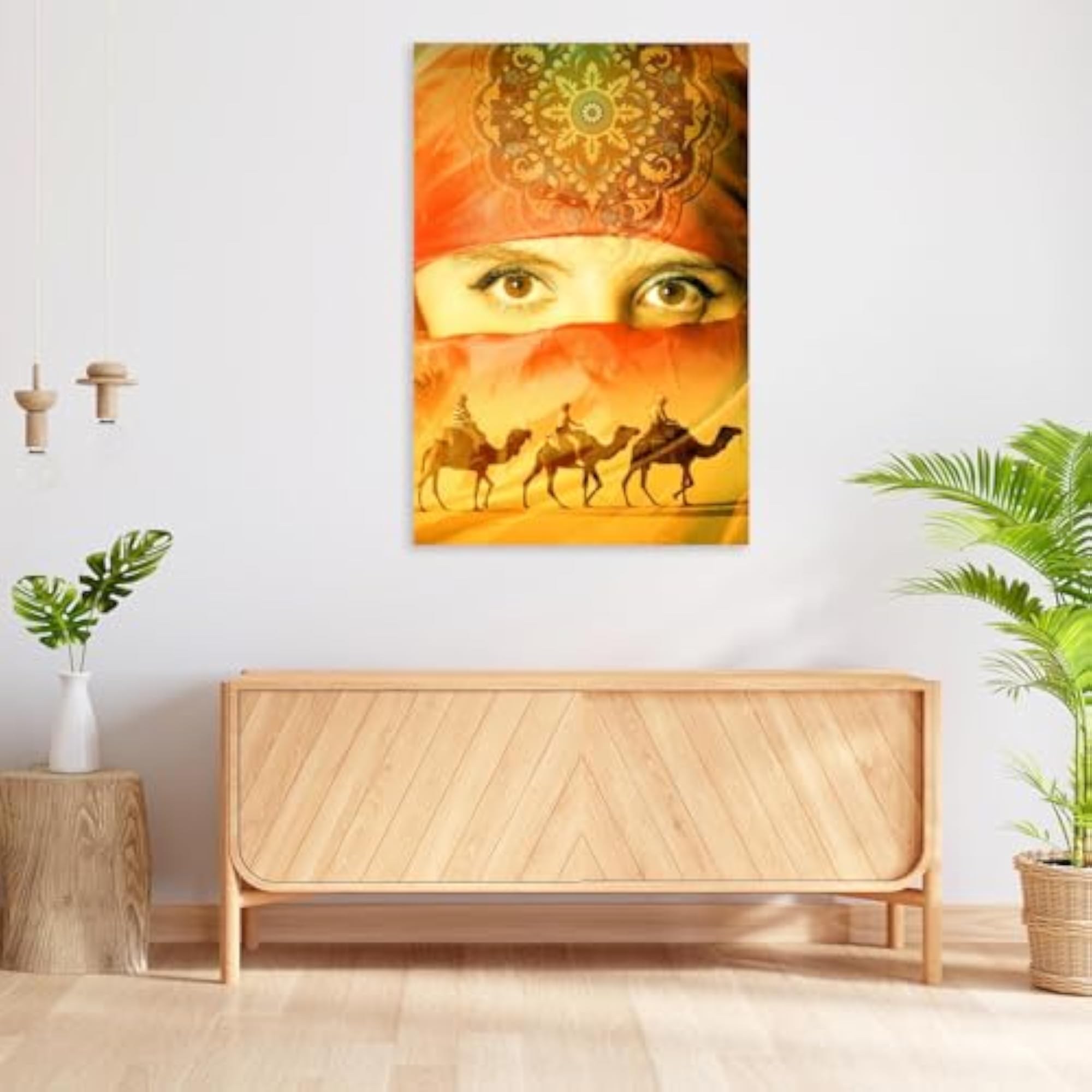 Arab Woman D2 Peel & Stick Vinyl Wall Sticker for Home Decoration