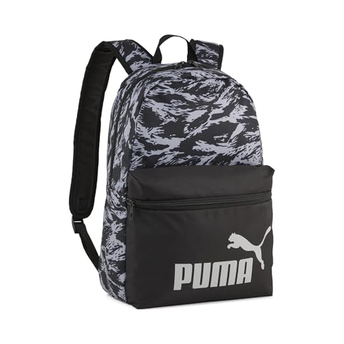 Puma Phase Aop Backpack Mochila, Negro Y Gris...