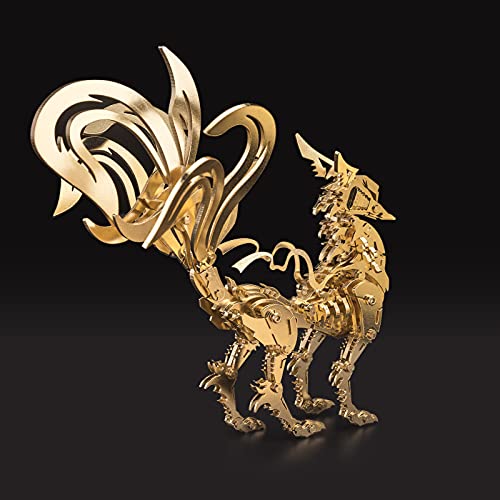 Amazon.co.jp: 3D メタル パズル キツネ モデル、DIY アセンブリ